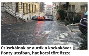 Ponty utca csúszkálás Budapest